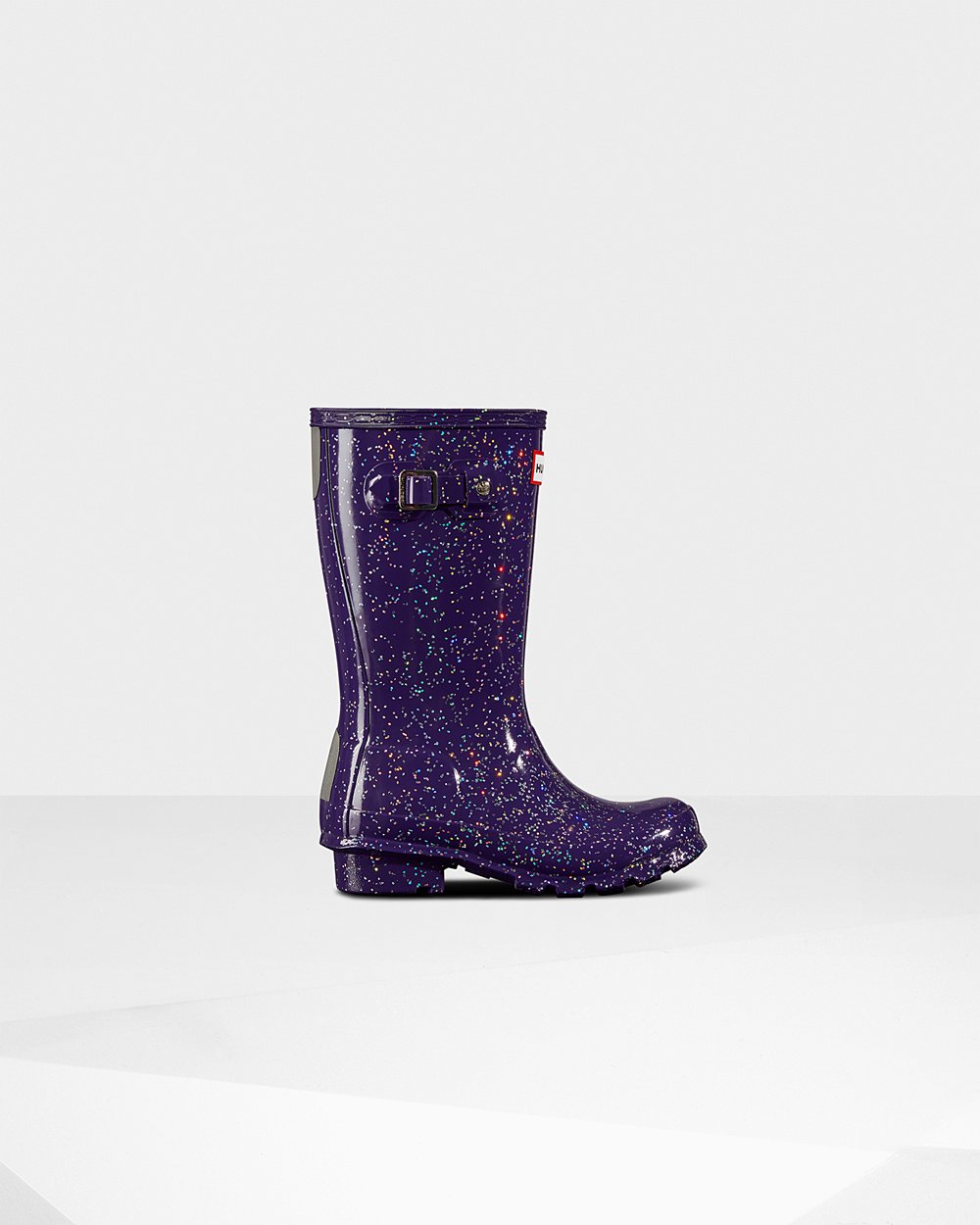 Botas De Agua Hunter Niños Original Big Giant Glitter - Azules Moradas - Argentina 2587XNFVP